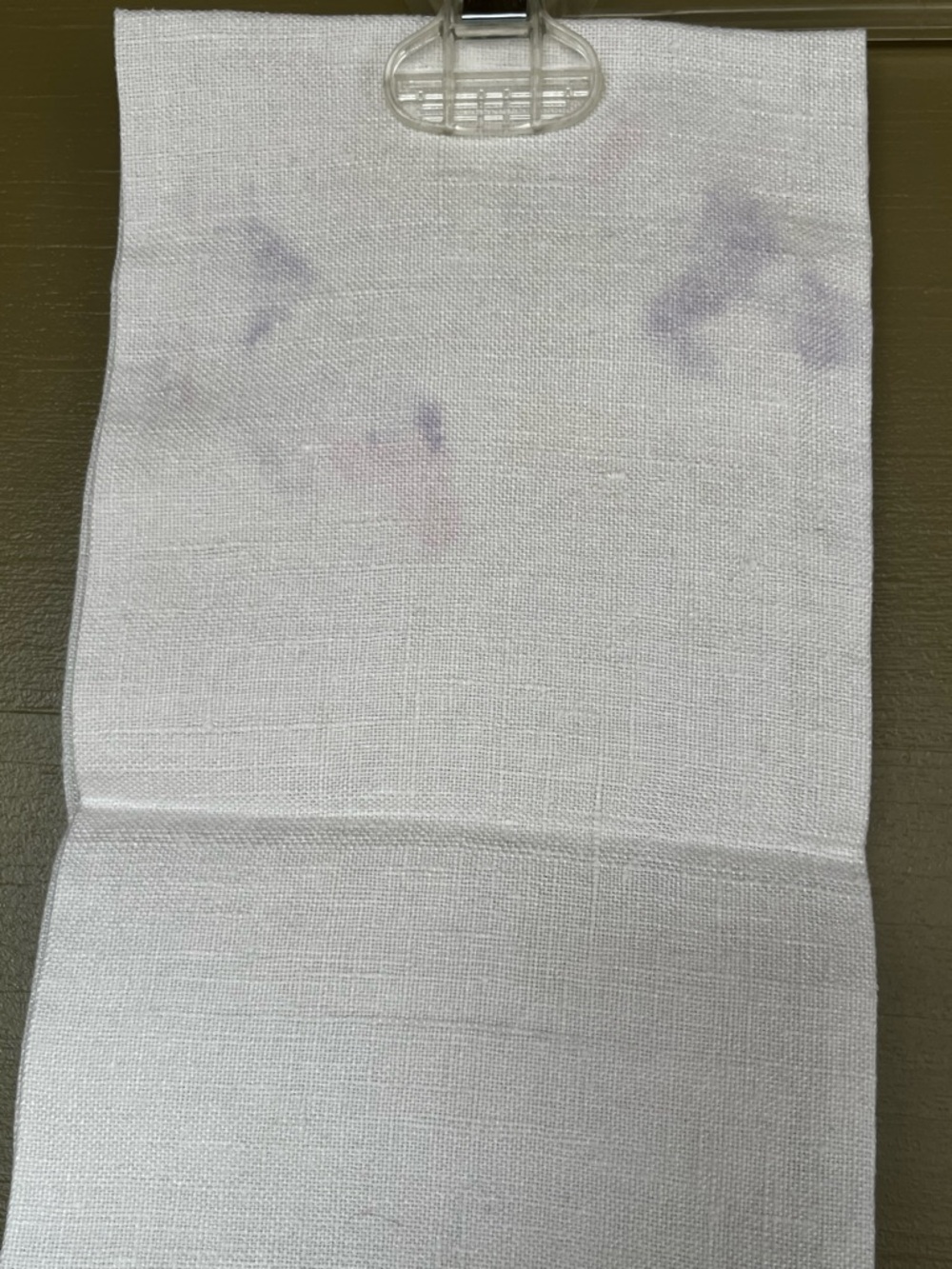 Japanese Vintage His & Hers Embroidered Linen Hand Towels - Picture 6 of 6